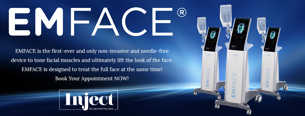 EMFACE is the first-ever and only non-invasive and needle-free device to tone facial muscles and ultimately lift the look of the look of the face. EMFACE is designed to treat the full face at the same time! Book Your Appointment NOW!