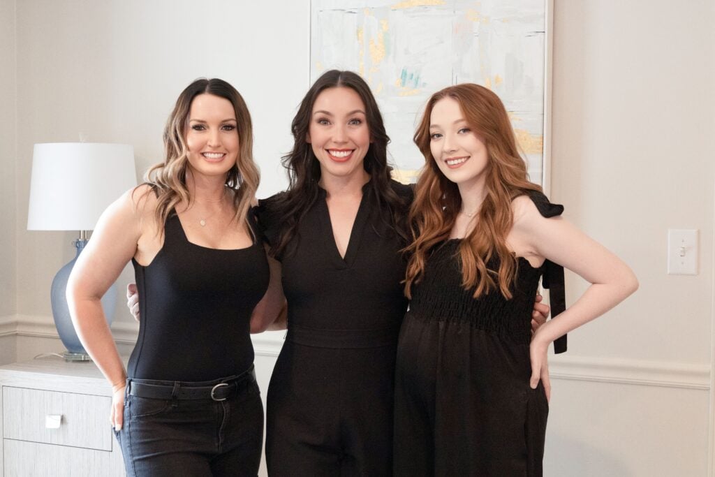three girls posing for inject tulsa